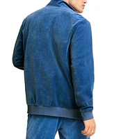 Puma Men's Minimal Gold-Tone Logo Velour Track Jacket