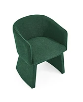 Streamdale Furniture Modern style simple and elegant chair, green leisure chair, suitable for dining/bedroom/living room/reception desk (assembly requ