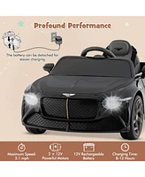 Hongge 12V Powered Car Kids Ride-on Racer Car Licensed Bentley Bacalar