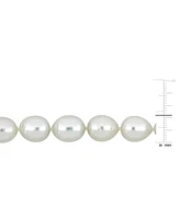 Cultured South Sea Pearl (9-11mm) 18" Strand Necklace 14k Yellow Gold