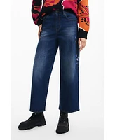 Desigual Women's Denim culotte jeans