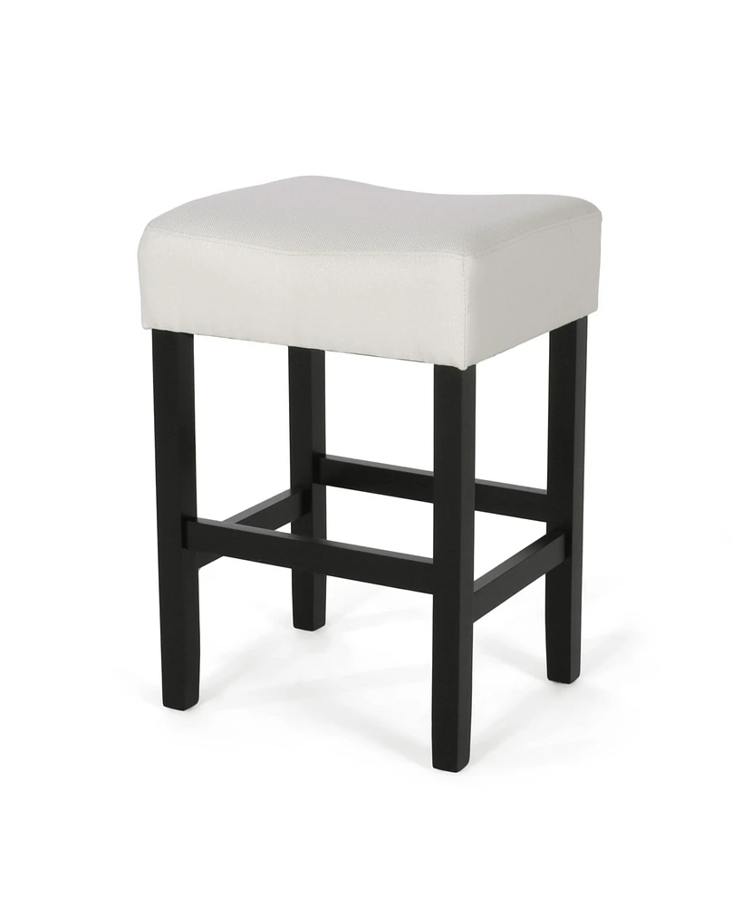 Streamdale Furniture Set Of 2, 26.75" Backless Leather Counter Height Barstool, Beige