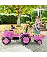 Hongge 12V Kids Ride On Tractor with Trailer and Remote Control