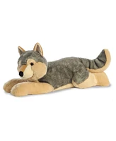 Aurora Large Wolf Super Flopsie Adorable Plush Toy Gray 27"