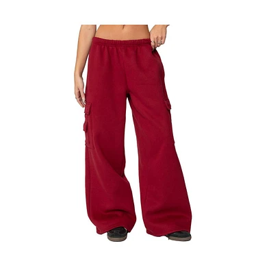 Women's Wide leg cargo sweatpants