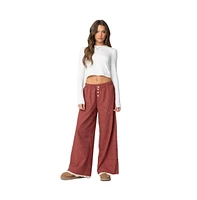 Edikted Women's Dakota Plaid Pants