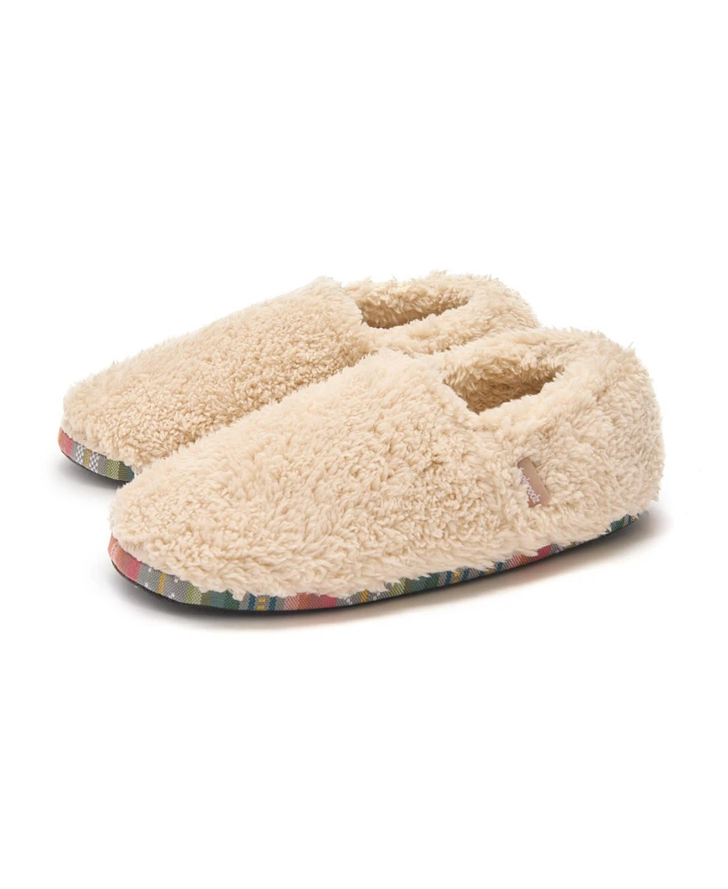 Feelgoodz Women's Faux Sherpa Laidback Slipper Artisan Woven Indoor Closed Heel House Shoes