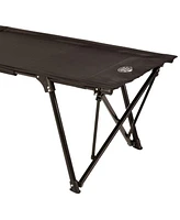 Kamp-Rite Standard Kwik Cot Quick Setup 1 Person Sleeping Bed w/Carry Bag, Black