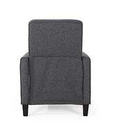 Smoke Fabric Push Back Chair For Elegant Home Decor