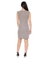 Bebe Women's Cap Sleeve Dress Boucle