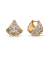 Ettika Pave Encrusted Huggies Hoops Earrings