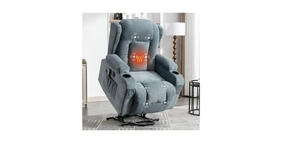 Streamdale Furniture Power Lift Recliner Chair Recliners for Elderly with Heat and Massage Recliner Chair for Living Room with Infinite Position and S