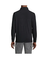 Lands' End Men's Thermacheck 100 Fleece Quarter Zip Pullover Top