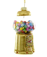 Cody Foster & Co. Gilded Gumball Machine-Gold Glass Ornament