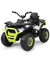 12V Kids Electric 4-Wheeler Atv – 2 Speeds & Led Lights