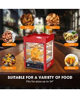 WeChef 3 Tier Commercial Food Warmer Display Case Countertop Pizza Top Rack 600W