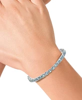 Effy Aquamarine (7-1/2 ct. t.w.) Tennis Bracelet in Sterling Silver