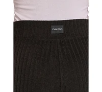 Calvin Klein Women's Brushed Rib Wide-Leg Pants