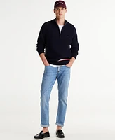 Tommy Hilfiger Men's Quarter-Zip Stripe Sweater