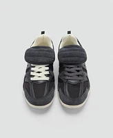 Mango Women's Leather Panel Sneakers