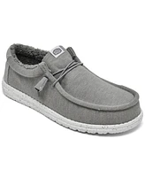 Hey Dude Men's Wally Warmth Knit Casual Moccasin Sneakers from Finish Line