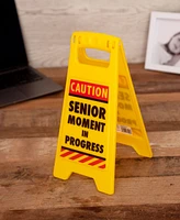 Boxer Gifts Senior Moment Gag Warning Sign