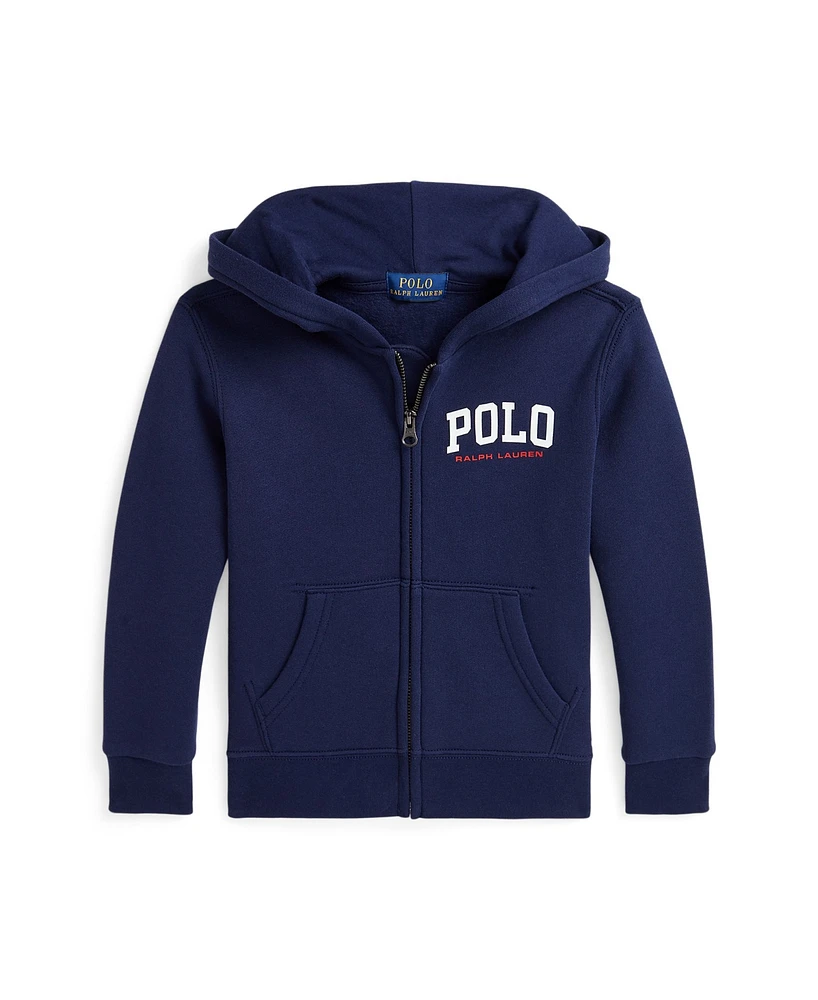 Polo Ralph Lauren Toddler and Little Boys Logo Fleece Full-Zip Hoodie Sweatshirt