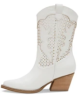 Dv Dolce Vita Women's Allure Cutout Eyelet Cowboy Western Booties