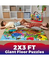 Quokka 2x3 Feet 48 Piece Giant Floor Puzzles for Kids Ages 3-5