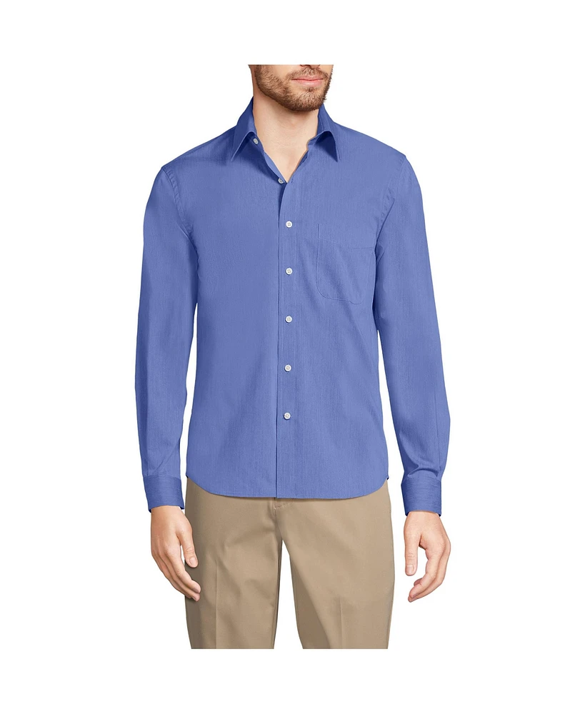 Lands' End Men's Long Sleeve Stretch Coolmax Shirt