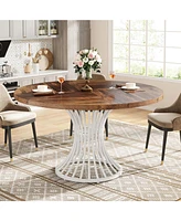 Tribesigns Round Dining Table for 4-6 People, 47