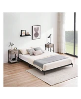 gaomon Bed Frame, 6 Inch Metal Heavy Duty Platform, Sturdy Steel Slat No Noise, Box Spring Mattress Required, Huge Storage Spa