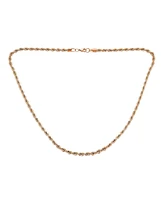 Bling Jewelry Urban Biker Hip Hop Heavy Strong 5MM Thick Strong Twist Cable Rope Chain Necklace Rose Gold Tone Stainless Steel