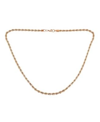 Bling Jewelry Rose Gold Tone Rope Chain 5mm Necklace Stainless Steel