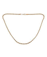 Bling Jewelry Rose Gold Tone Rope Chain 5mm Necklace Stainless Steel