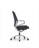 Decent Living Executive Premium Leather Office Chair with Standard Height Back