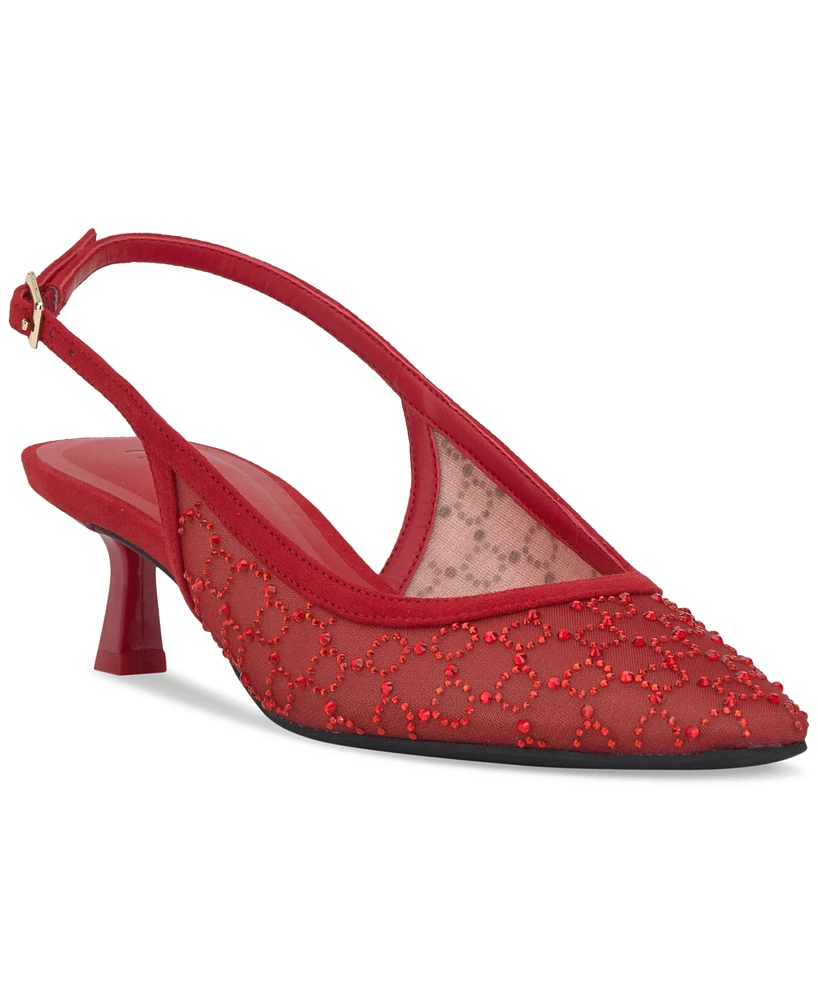 I.n.c. International Concepts Women's Gemini Mid Heel Slingback Pumps, Created for Macy's