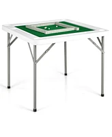 Gouun 4-Player Mahjong Game Table with Iron Frame