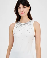 I.n.c. International Concepts Women's Embellished Sleeveless Top, Exclusively at Macy's