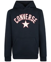 Converse Big Boys Arch Graphic Fleece Pullover Hoodie