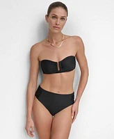 Dkny Womens Bandeau Bikini Top Bottoms