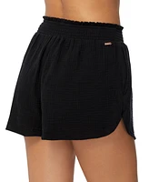 Raisins Juniors' Encinitas Cotton Pull-On Cover-Up Shorts