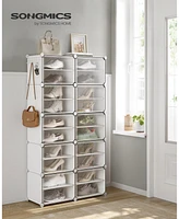 Songmics Home 40 Pair Plastic Shoe Storage Cabinet