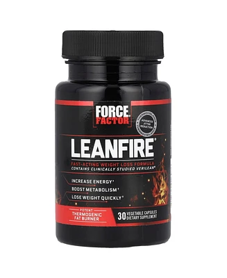 Force Factor LeanFire Thermogenic Pre Workout and Fat Burner with Green Tea Extract to