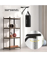 Soozier Heavy Bag Wall Mount Set with Unfilled Punching Bag & Bracket