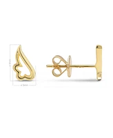 Devata Angel Wings 9x5mm Stud Earrings in 14K Gold, approx. 1.6 grams