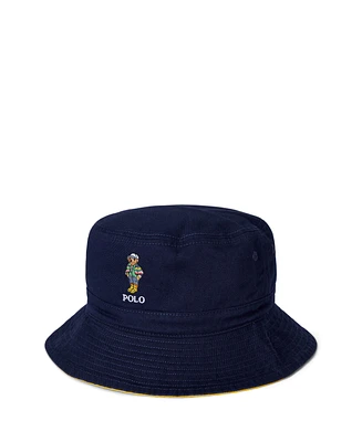 Polo Ralph Lauren Big Boys Polo Bear Reversible Twill Bucket Hat