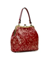 Patricia Nash Western Wallpaper Laureana Frame Satchel Bag