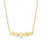 Devata Sweet Heart Chain Necklace in 14K Gold, 16 in adj to 18 in, approx. 4.7 grams