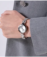 Guess Women's Analog Silver Tone Stainless Steel Watch, 26 mm